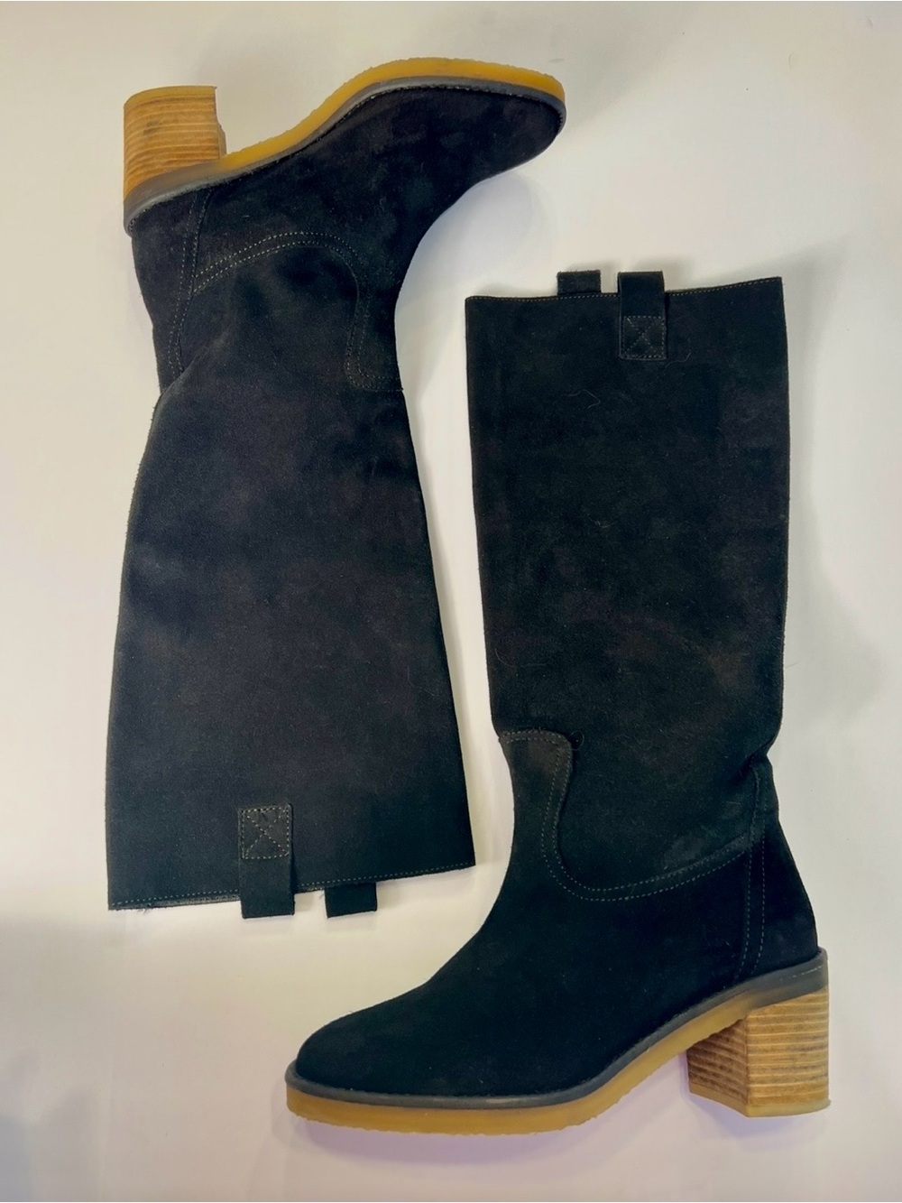 BODEN Women's Crepe Rubber Sole Knee High Boots